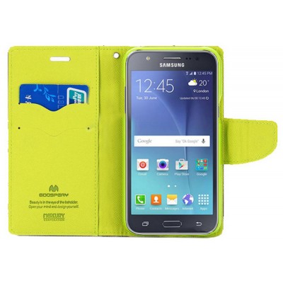 Θήκη Book Goospery Fancy Diary για Samsung SM-J500F Galaxy J5 Μπλέ - Lime by Mercury
