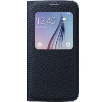 Samsung Θήκη Flip S-View EF-CG920BBEG G920 Galaxy S6 Μαύρο